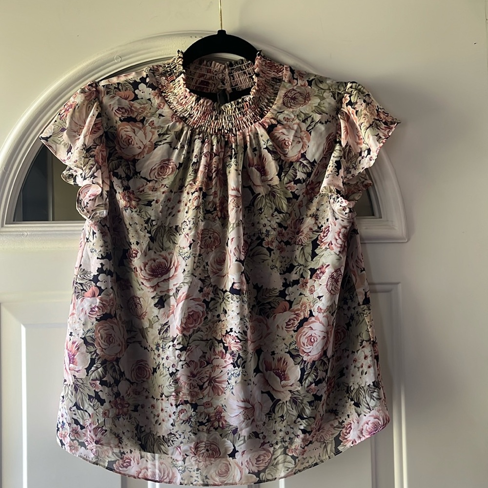 Sage the Label Floral top, Small